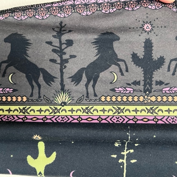 Teeki Wild and Free Desert Cactus Moon Horse Southwestern Boho Leggings - Picture 4 of 7